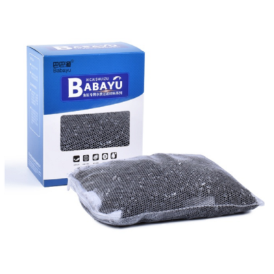 鱼缸过滤材料净水净水器鱼缸除味净水椰壳活性碳颗粒500g送网袋默认尺寸