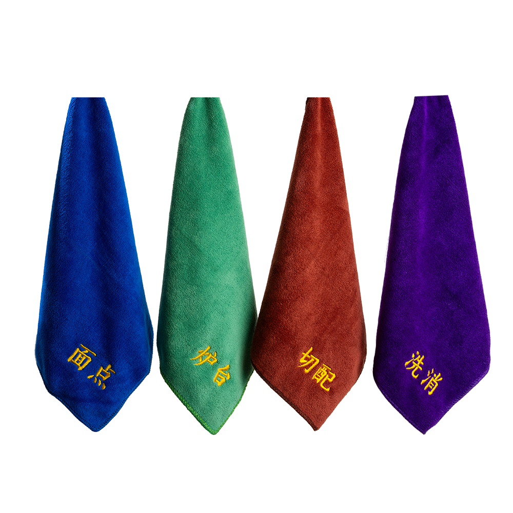 加厚方巾家务清洁抹布吸水不掉毛厨房保洁小毛巾 厨房专用方巾 FM-3216