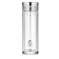 希诺双层玻璃杯300ml升级抗菌款水晶底座XN-7052K