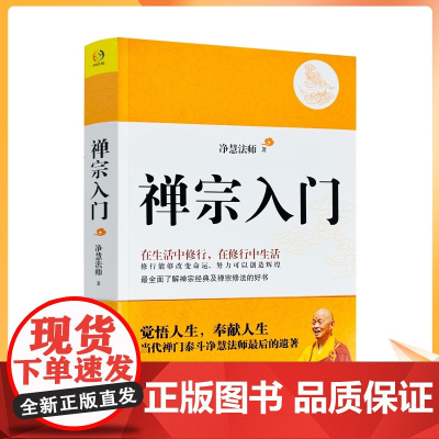 正版 禅宗入门 纪念珍藏版 全面了解禅宗经典及禅宗修法的好书 净慧法师/著