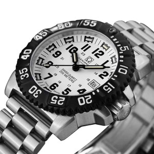 嘉年华夜光手表氚气自发光石英表精钢防水休闲男表商务腕表