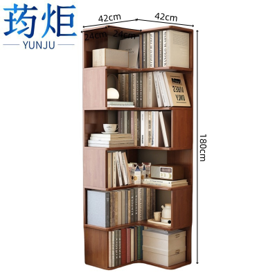 荺炬实木书架六层个