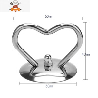 (不锈钢)通用锅盖顶帽锅盖把手提手盖珠盖帽头帽锅盖头锅盖配件 敬平 心型 (小孔通用)锅具配件