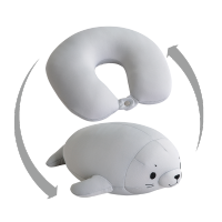 罗莱家纺成人U型多功能纤维枕舒适贴合颈部设计透气健康