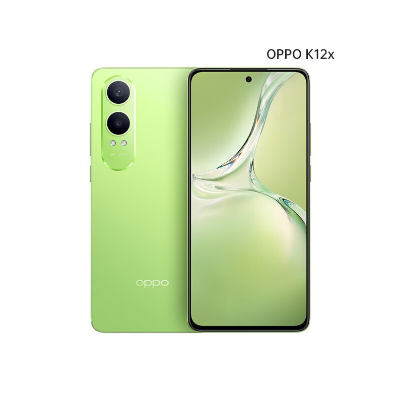 OPPO K12x 12GB+256GB 凝光绿 120Hz旗舰级OLED直屏 80W闪充 5500mAh大电池 骁龙5G手机