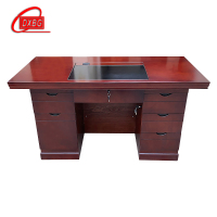 DXBG办公桌政府机关职员电脑桌1.6/1.4/1.0米贴纸油漆单人桌写字台教师桌带抽屉带锁[工厂现做 7天内发货]