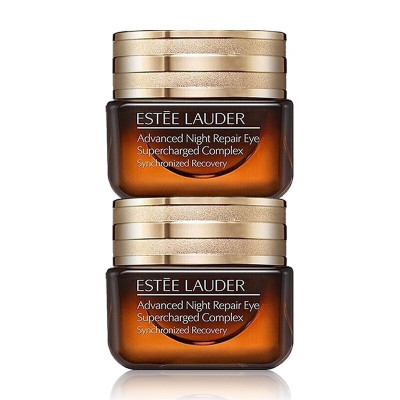 雅诗兰黛(Estee Lauder)小棕瓶眼霜 改善眼袋改善黑眼圈紧肤淡皱 小棕瓶抗蓝光新款眼霜15ml两瓶装