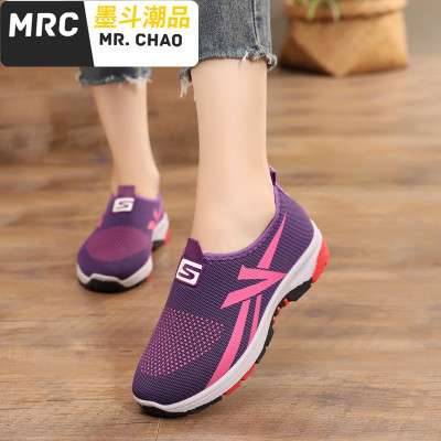 透气单鞋布鞋女鞋防滑软底中老年布鞋透气休闲妈妈鞋女墨斗潮品休闲鞋