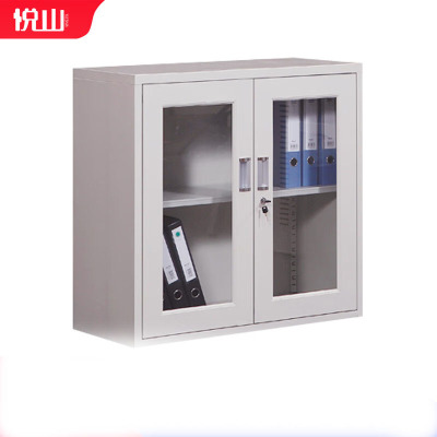 悦山办公文件柜资料柜档案柜特厚铁皮柜子通玻矮柜YSOA1FO16-08HB