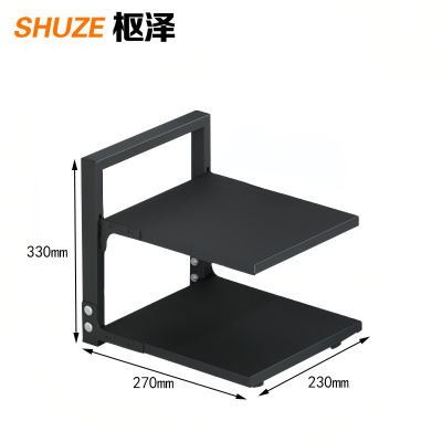 枢泽 收纳厨房置物架 双层 个