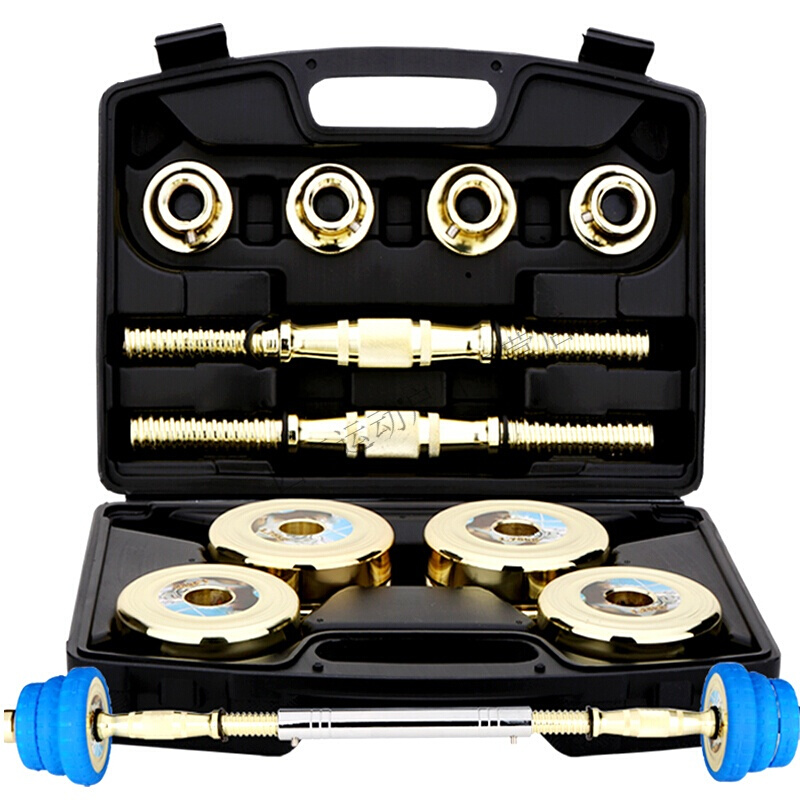 哑铃男士健身器材练臂肌亚铃男士家用体育用品电镀纯钢制