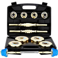 哑铃男士健身器材练臂肌亚铃男士家用体育用品电镀纯钢制