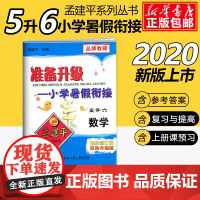 2020孟建平准备升级小学暑假衔接五升六数学5升6暑假衔接教材小学生暑假作业本练习册暑假培训辅导资料书五年级升六年级