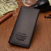 斯妮拉 青年男士长款钱包商务多功能手拿皮夹简约印花长款商务钱夹2023年新款