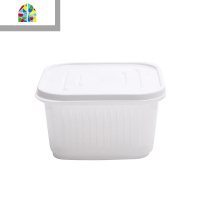 葱花保鲜盒厨房家用姜蒜收纳盒冰箱水果塑料正方形沥水双层密封盒 FENGHOU