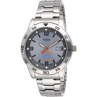 TIMEX男士运动腕表银色表盘不锈钢表带经典设计潮流配饰