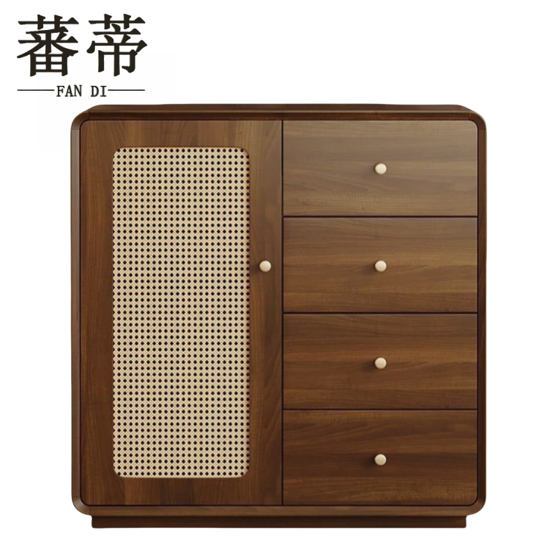 蕃蒂斗柜一门四抽台