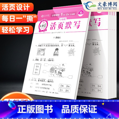 少而精:活页默写 一年级上 [正版]抖音同款2023秋 少而精活页默写一二三四五六年级上册语文默写能手小达人听写手册字暑