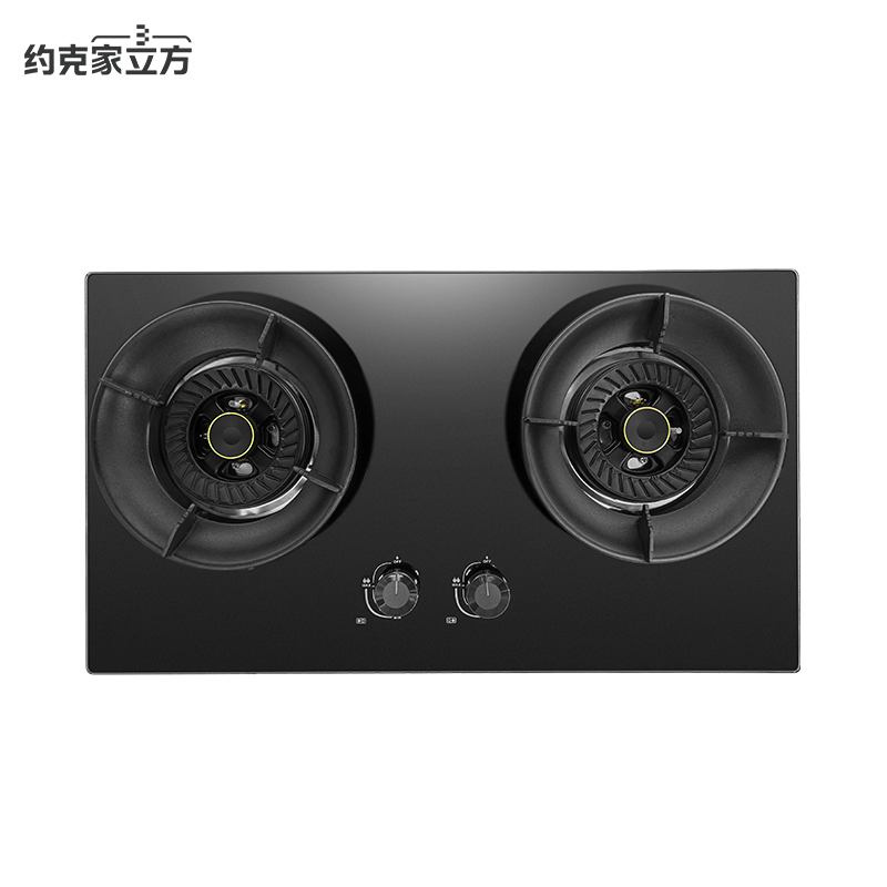 约克家立方燃气灶煤气灶双灶ZJ20嵌入式灶具台嵌两用钢化玻璃4.5kw灶台式灶台炉具双眼灶(液化气)