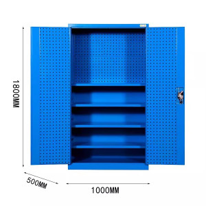 迅迈 [蓝色]工具柜+背网 重型工具柜 加厚移动收纳工具车 汽修工厂车间铁皮五金工具柜子推车
