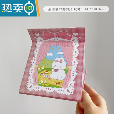 敬平网红ins风镜子化妆镜折叠家用小型便携学生宿舍台式桌面梳妆镜 茶话会郊游(粉)便携式用镜