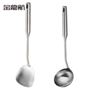 金龙航 304不锈钢一体炒勺菜铲/个