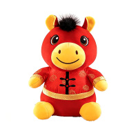 原环 马年吉祥物公仔玩偶 个