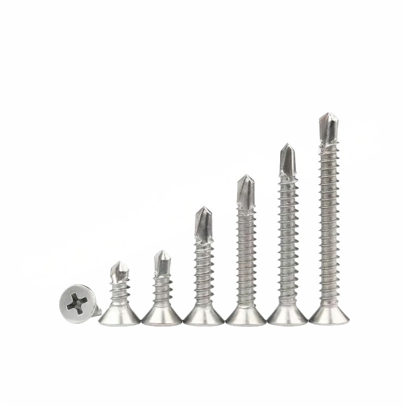 JIBIN/继彬GB15856.2 十字槽沉头钻尾自攻螺钉 碳钢 镀锌 全牙 ST4.2×38 1包