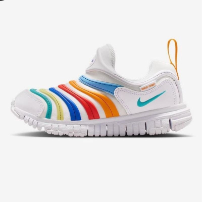 NIKE耐克休闲鞋DYNAMO FREE (PS)毛毛虫童鞋一脚蹬343738-106 D