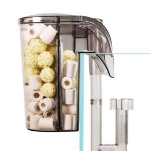 鱼缸壁挂过滤器除油膜小型瀑布式壁挂式循环水泵外置过滤桶超