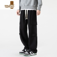YANXU工装裤男夏季薄款山系直筒裤子美式复古潮牌宽松秋季高街休闲长裤