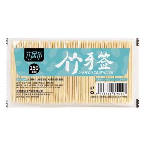 日升 家用一次性双头尖竹制牙签2包300根
