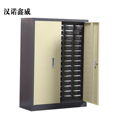 汉诺鑫威文件柜工具收纳柜75抽透明带门小号抽屉