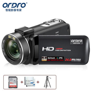 欧达(ORDRO)实用版 高清数码摄像机家用dv录像机户外便携摄影机专业摄录一体机 vlog抖音短视频 Z20