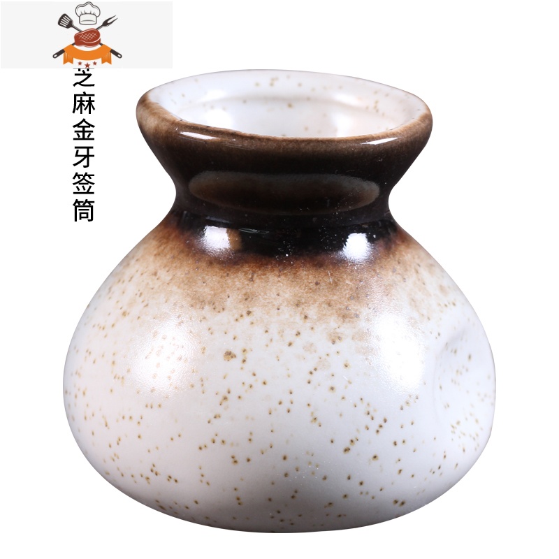 敬平 芝麻金牙签筒(4cmx6cm)