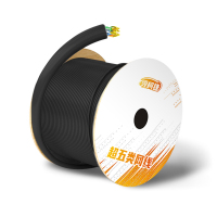领柯捷 LKJ-WX05 300.00米/箱 0.50mm 超五类4对非屏蔽双护套室外 网线 (计价单位:箱) 黑色