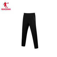 乔丹 男款梭织运动长裤速干透气运动服KYK33251146S 黑色