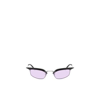 普拉达(PRADA)女士全框太阳镜金属材质可调节鼻托时尚百搭配镜片 紫色