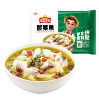 安井酸菜鱼黑鱼无骨火锅食材鱼类生鲜预制菜肴加热即食 419g酸菜鱼2袋+250g黑鱼片2袋