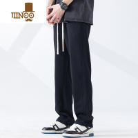 YANXUWP美式高街卫裤男生潮牌休闲垂感直筒宽松运动阔腿裤子春季款