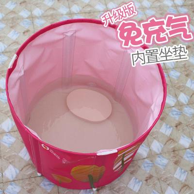 折叠充气浴缸浴盆浴桶泡澡桶加厚沐浴桶免充气洗澡桶壹德壹