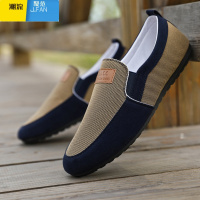 聚范秋季百搭豆豆鞋男鞋老北京布鞋透气男士休闲鞋一脚蹬工作鞋子