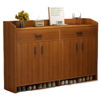 攸形实木鞋柜140*30*90cm个