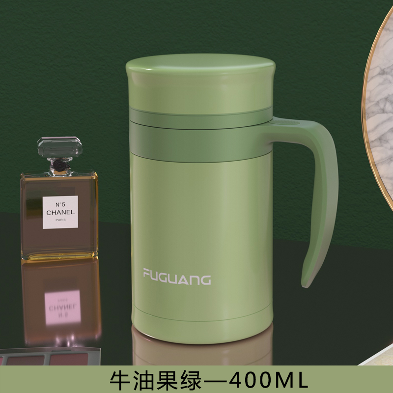 富光(fga)保温杯男女士便携带把家用手柄商务办公室泡茶水杯子带盖