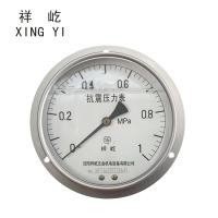 祥屹 耐震压力表轴向带边 YTN150ZT 0-1.0Mpa 块