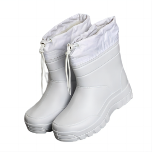 京印年 JYN-21 均码加绒低筒雨鞋(计价单位:双)白色 加绒保暖 防寒防水 耐酸碱