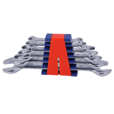 埃米顿 6件精抛平面双头呆扳手组套(塑夹装)