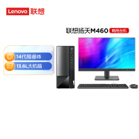 联想(Lenovo)扬天M460 定制升级 商用办公台式电脑整机(i5-14400 32G 2T+512G SSD固态 Win11)23英寸显示器 定制