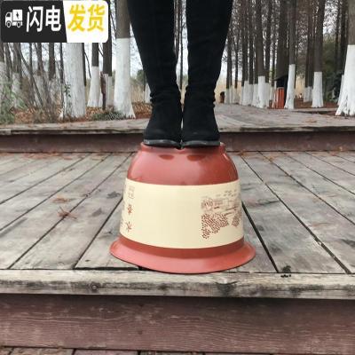 三维工匠加厚塑料仿陶瓷树脂盆栽花盆山水花盆室内客厅阳台盆景果树送托盘 w310不带托盘 10个盆花盆容器