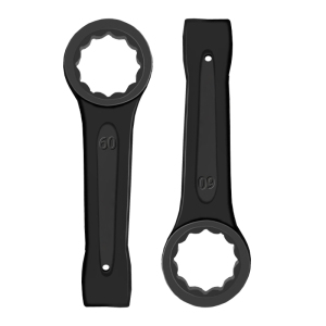 立伟铁牛敲击梅花扳手60mm/把